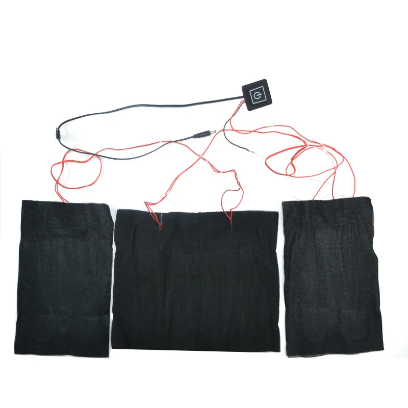 Спасательная перезаряжаемая батарея с подогревом из углеродного волокна тканевая инфракрасная электрическая грелка для обогрева курток жилетов