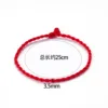 25cm thick red rope bracelet