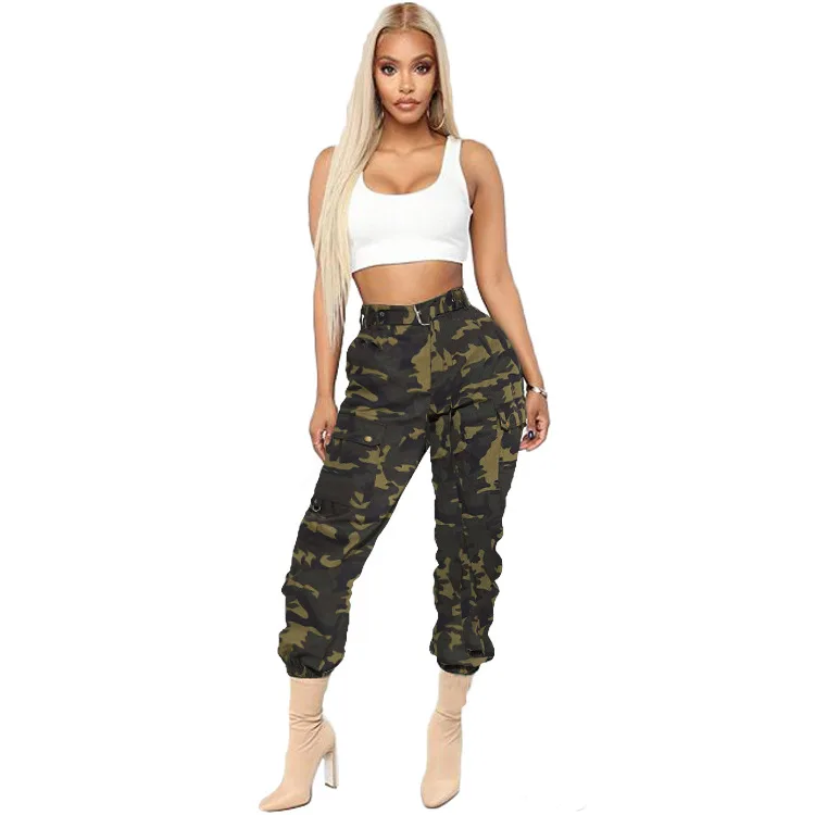 high waisted camo pants women