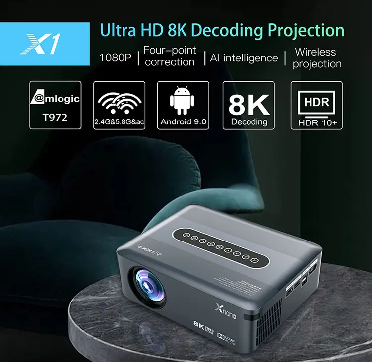 Wholesale HY320 Full Hd Home Theater Proyector Mini Smart Android Projectors Portable Outdoor Travel 4K Projector HY320