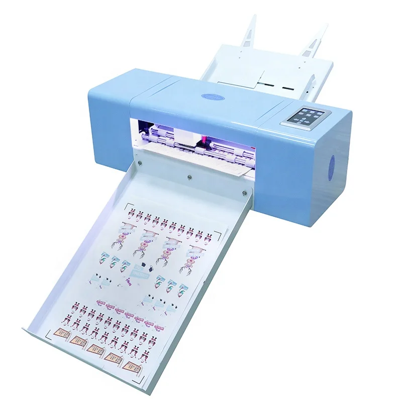 Momo Mini Auto Feeding Label Cutter with Printed Logo Material Saving Cutting Plotter Die Cutting Machine
