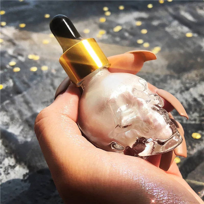 Новинка 2020, солнцезащитный и водостойкий жидкий Хайлайтер с черепом на Хэллоуин