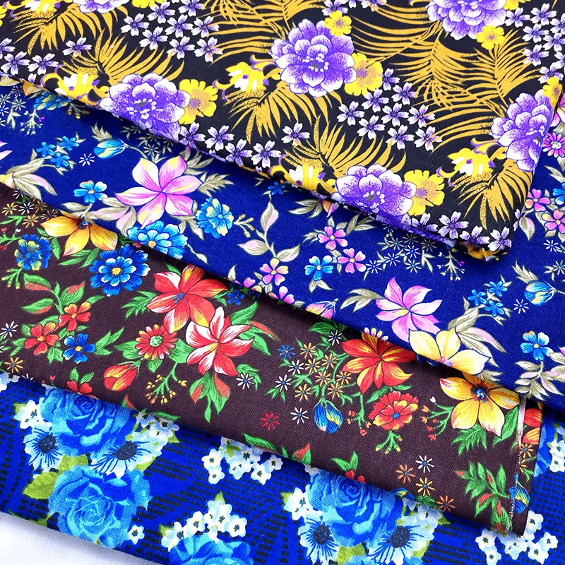 Хлопчатобумажная фланелевая ткань с принтом в стиле проверки 100% хлопчатобумажная для