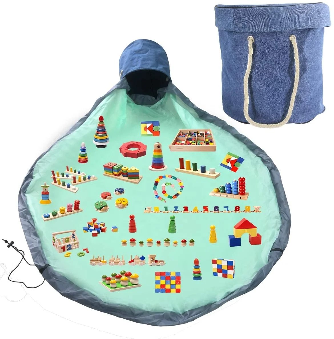 fabric toy storage bag