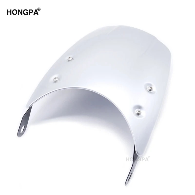 Лобовое стекло для мотоцикла HONGPA из АБС-пластика, ветровое стекло для скутера, ветрозащитный передний экран для piage bobber Chopper cafe racer