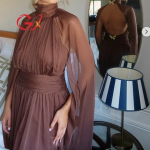 GX3250 Luxury Quality Fashion 2026 Boutique Summer Sexy Turtleneck Maxi Dresses Women Elegant Backless Party Long Dress