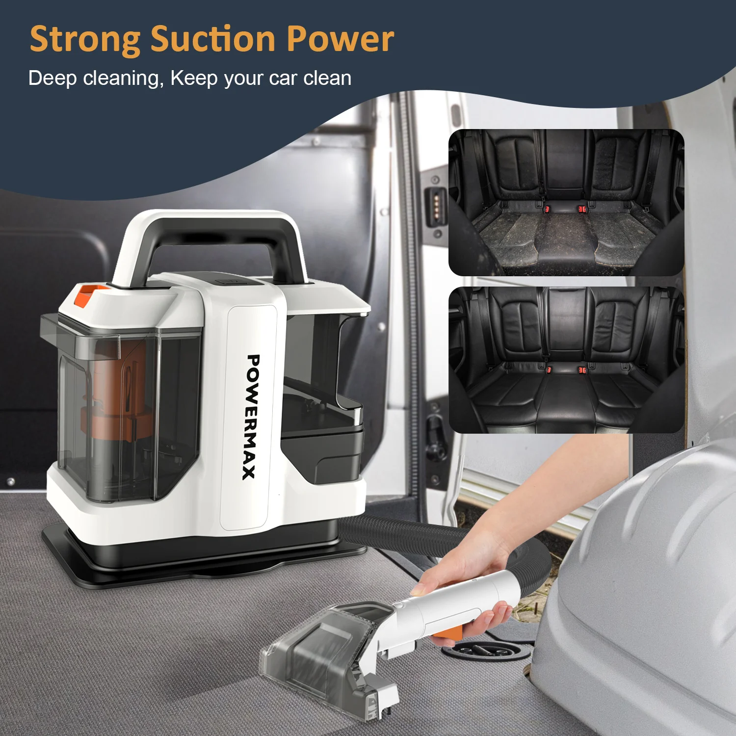 Portable Carpet Cleaner Machine Wet and Dry Vacuum Spray Spot Cleaner Home Fabrics Sofa Curtain Carpet Cleaner for Household
