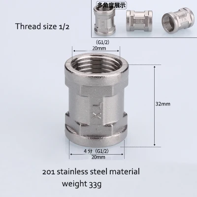 آخرین اخبار شرکت سوپر کل مرد زن مستقیم پستان فولاد ضد زنگ 201 لوله T رشته دار مناسب برای اتصال هوا فشار به شش گوشه  5