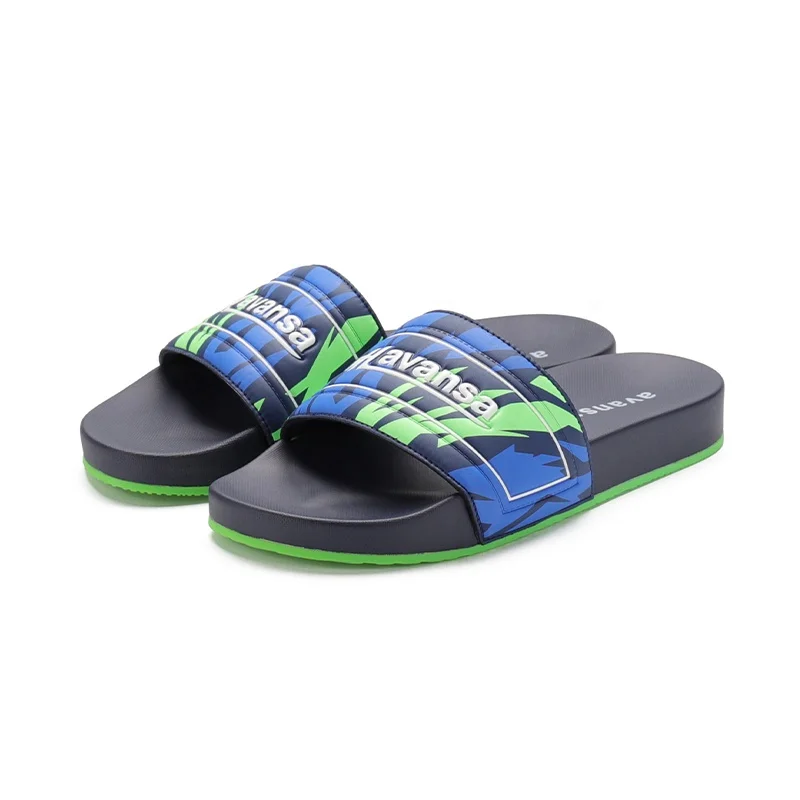 Henghao Custom Slide Mulit-Color Memory Foam Anti Slip Dust-Proof Materials Summer Beach Custom Logo House Slipper Flip-Flops