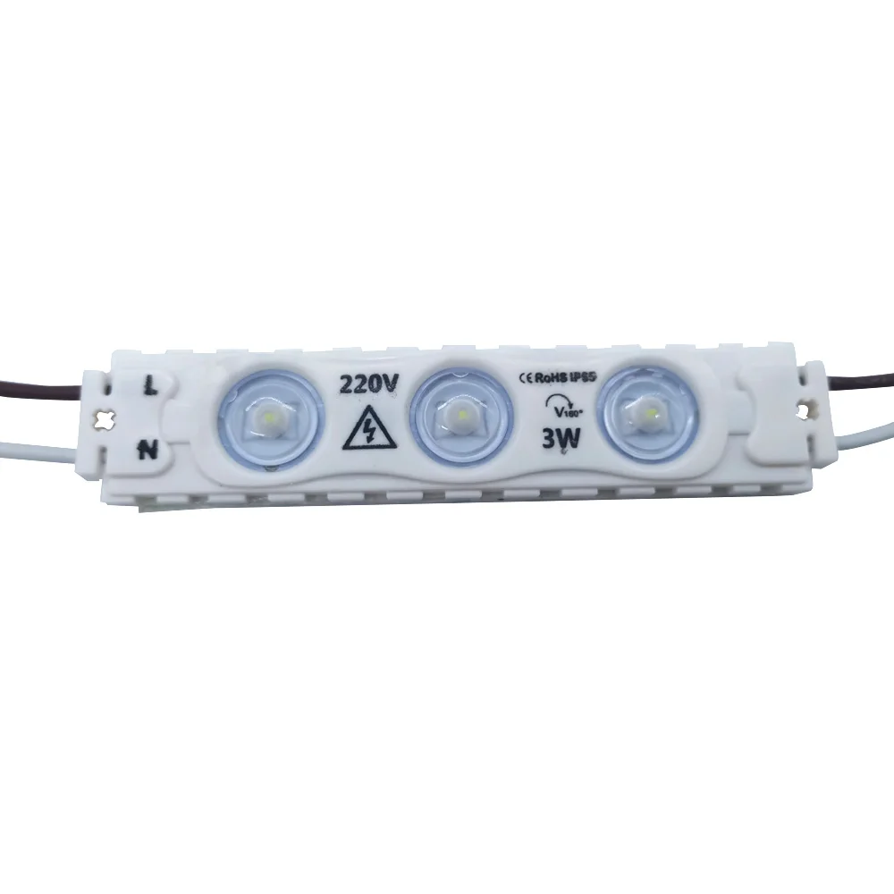 High Power 3leds Modulo1.5W 3W Outdoor 2835 Sign Module AC 110V 220V Led Module Light Box Injection Module