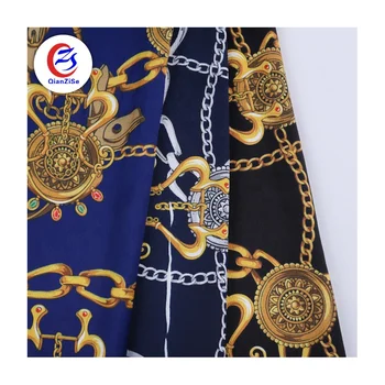 Shaoxing textile satin bubble dress material crepe fabric polyester fabric for scarf