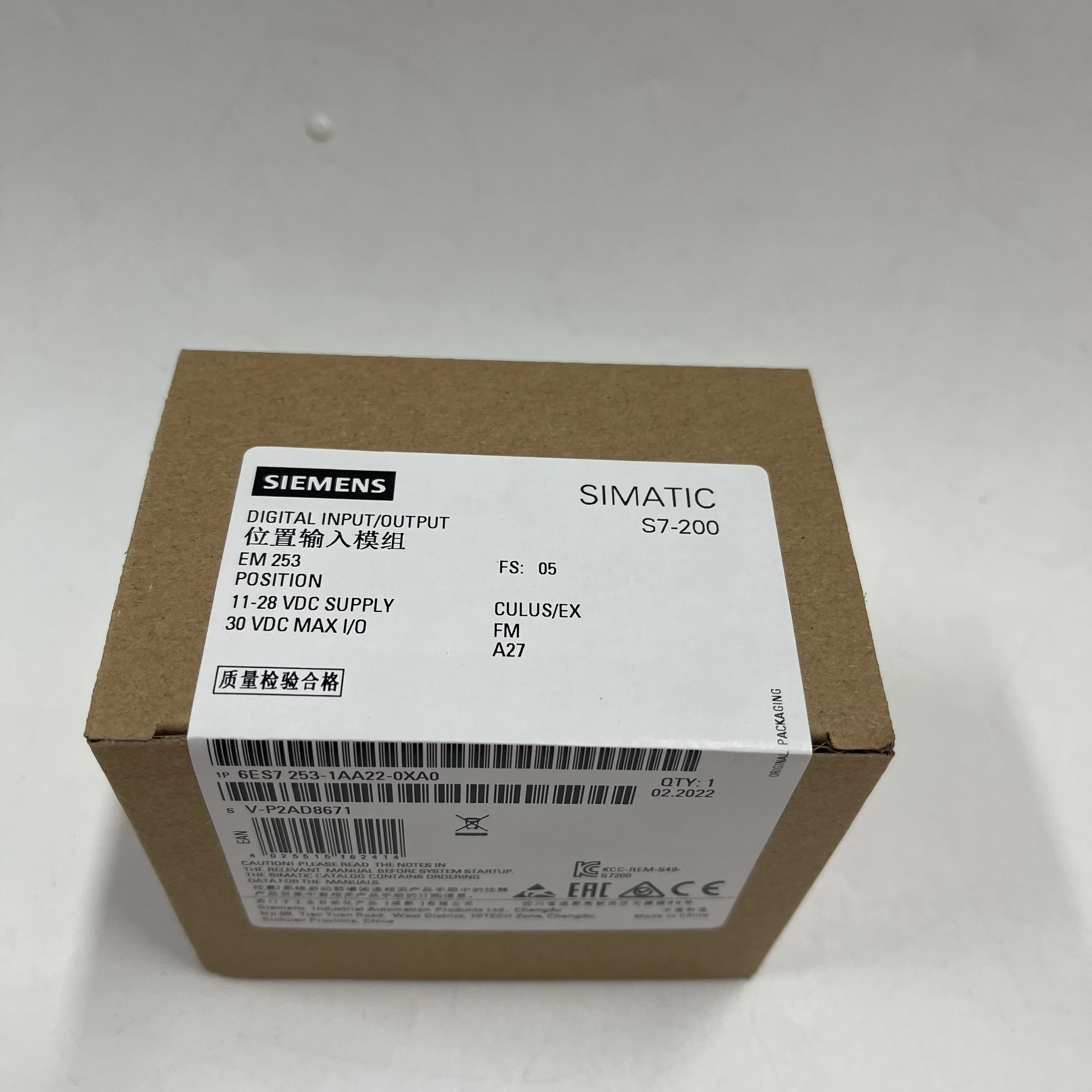 Siemens Digital Input/Output Module 6ES7253-1AA22-0XA0 Siemens Digital Input/Output Module 6ES7253-1AA22-0XA0