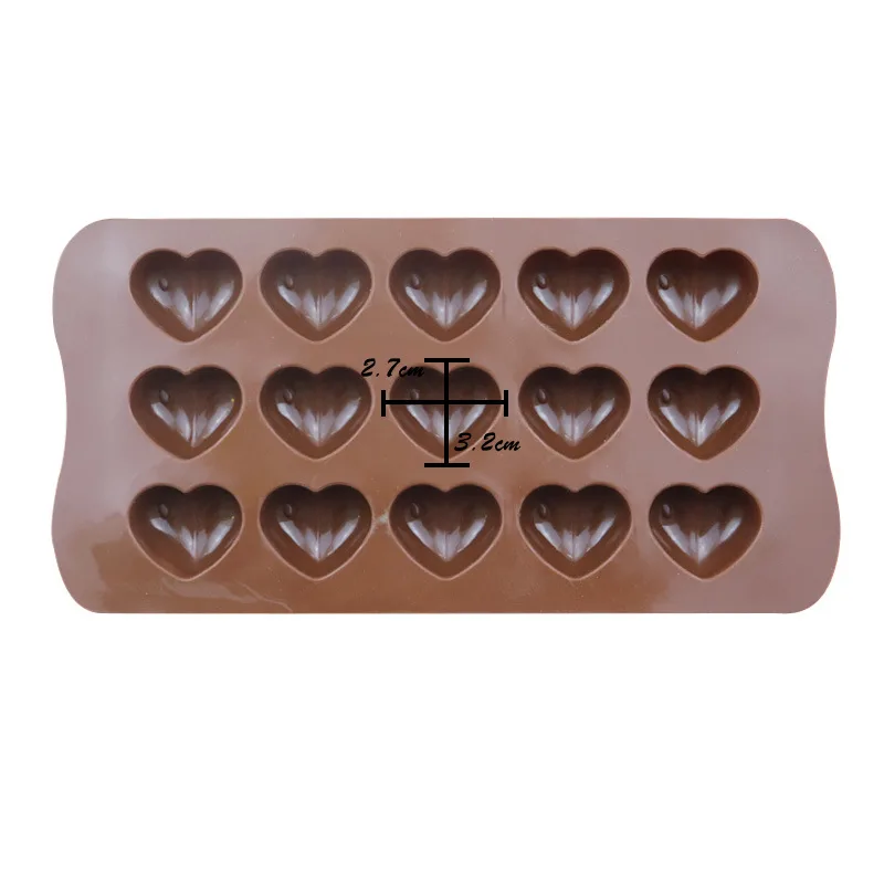 Buy Wholesale China Lfgb Approved 15-cavity Dimpled Heart Shape Chocolate  Mold, Silicone Candy Mold Candy Mould & Candy Mold at USD 0.85