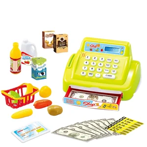 EPT New Battery Operated Educational Plastic Toy Pretend Cash Register Toy with Microphone
