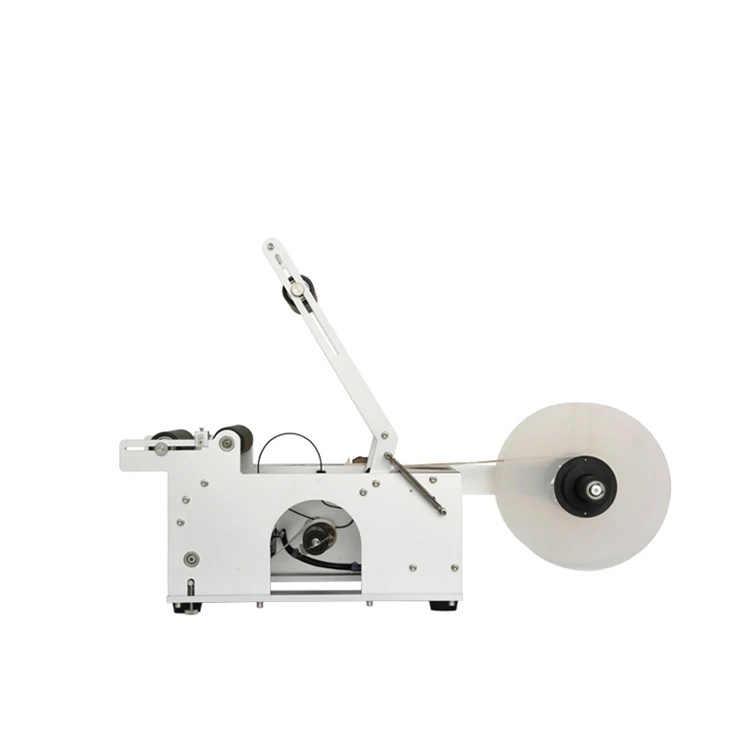 YTK-50 машина обозначает стеклянные бутылки Полуавтоматическая этикетировочная машина для круглых бутылок