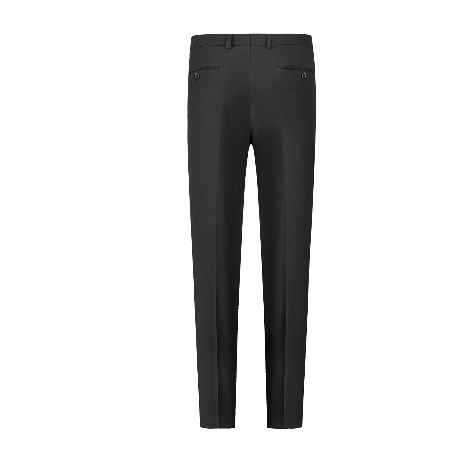 Classic Business Men s Summer Suit Pants with Elastic Waistband and Pockets Formal Casual Trousers f