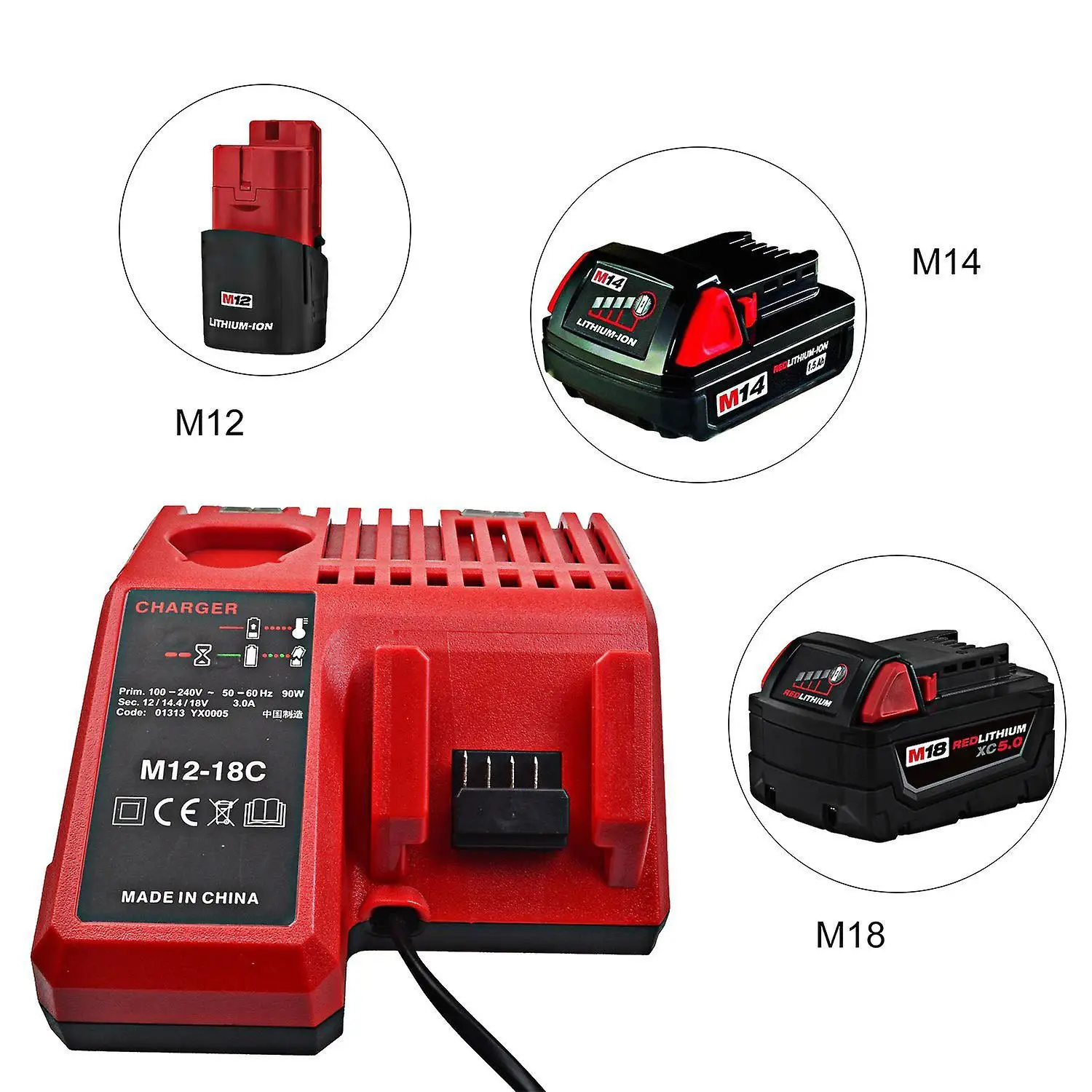 Chargeur universel M12-18C - MILWAUKEE