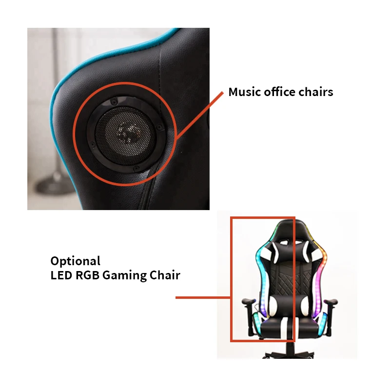 Wholesale Office LED RGB Comfortable Game Chair Swiveling Gamer chair Conference Chair