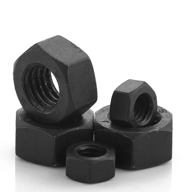 direct deal Level 12 carbon steel M42 high strength black Hexagonal nut Chinese bolts and nuts