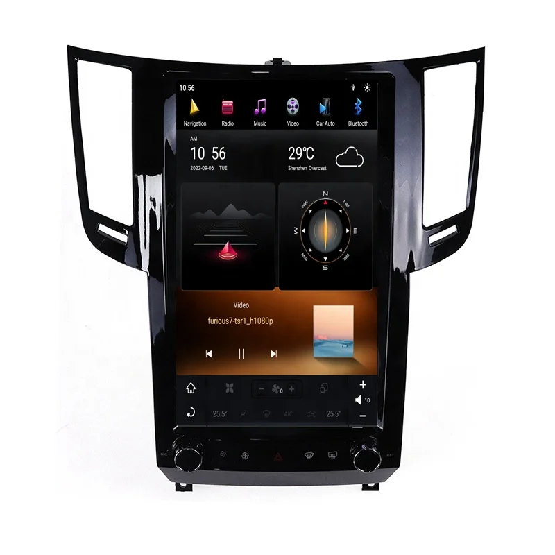 13.6 Inch Android Car Radio for Infiniti FX30/FX35/FX37/FX50 QX70 2009-2016 Car Multimedia Player Wireless Carplay 4G