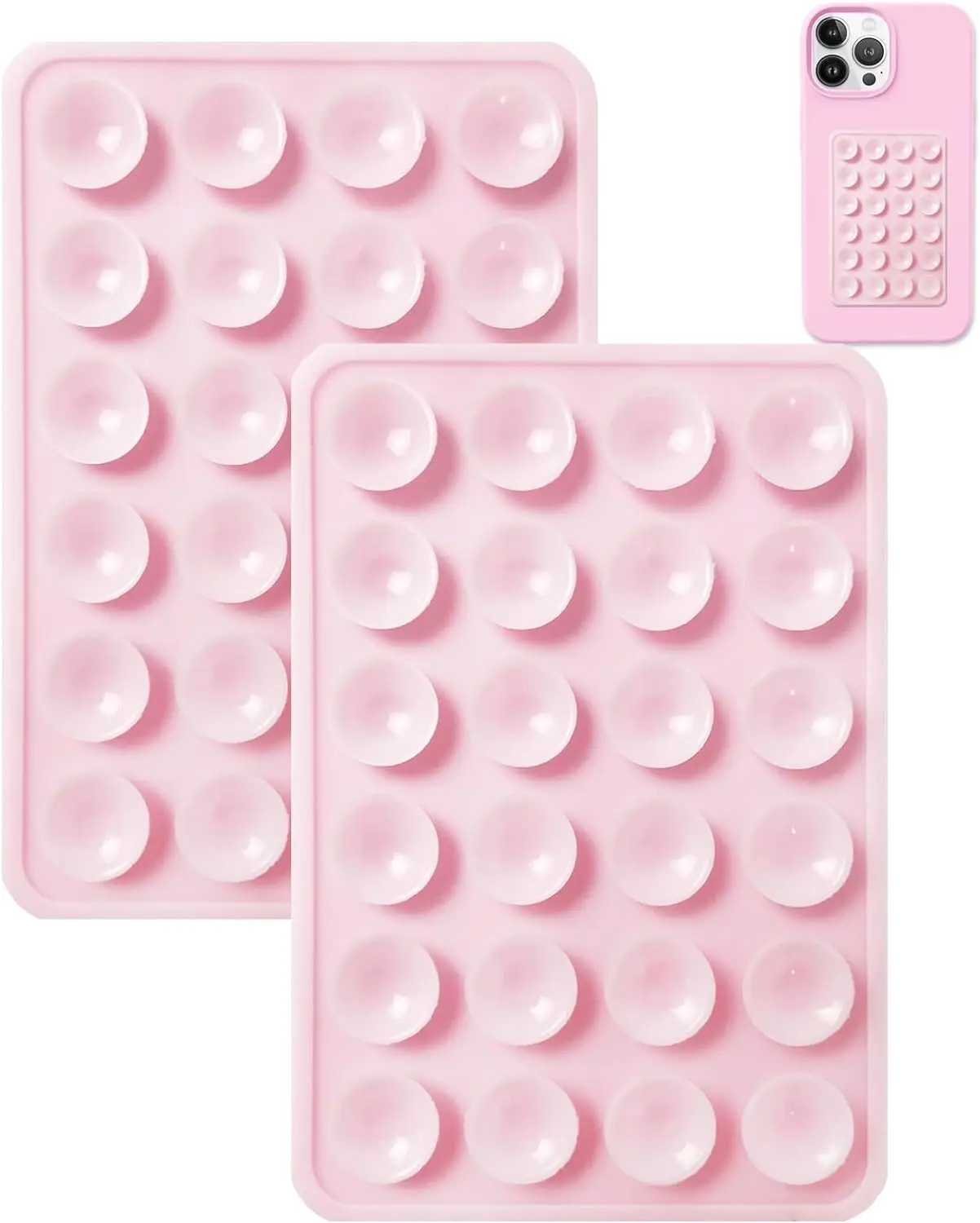 24 capsules universal mobile phone silicone drain protector with sucker