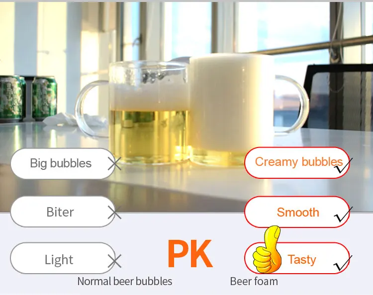 Pocket Tap Multi-function Bar Tool Mini Size Accessories Creamy Frother Dispenser Exquisite Bubbles Beer Server factory