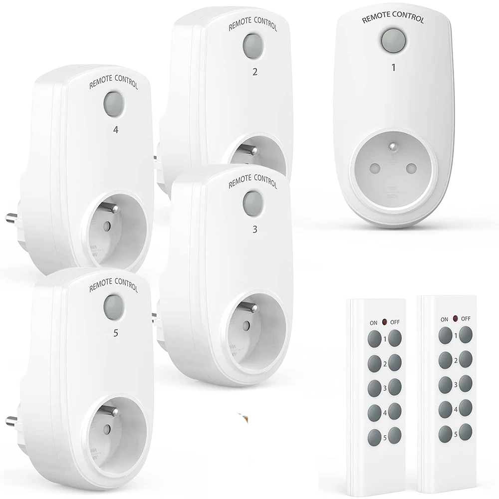 Wireless Remote Control Sockets with 30m Operating Range