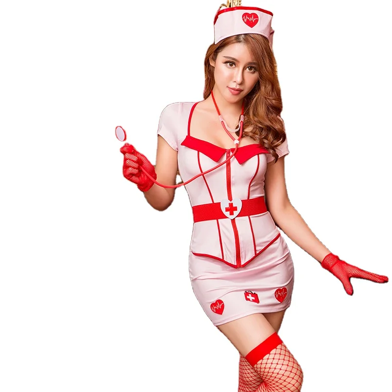 Super Hot Japanese Nurse Uniform Nursing Girl Cosplay Sexy Nurse Costume pic picture