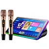 with led & wireless microphone Black
