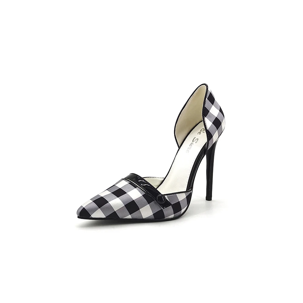 Plaid Women Dress Shoes Plateau Shoes Chengdu Supplier Stiletto Girls Ladies  Covered Sexy Feet High Heels Pumps| Alibaba.com