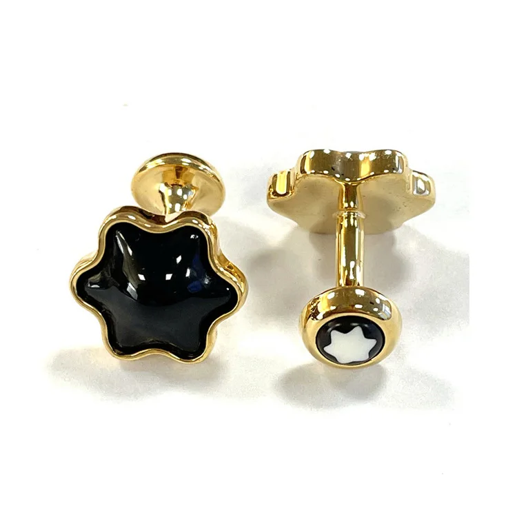 Famous Brand Cuff Links Custom Made Design Logo Enamel Cufflink