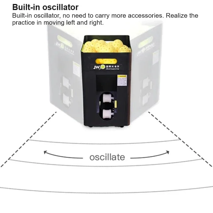 Customs New Popular JP02 App And Remote Control Pickle ball Padel Ball Machine For Beginner Playing And Training supplier