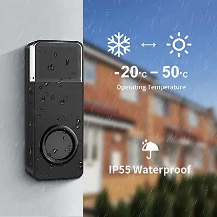 Wholesale Wireless Doorbell Loud Doorbell with 58 Chimes and 5