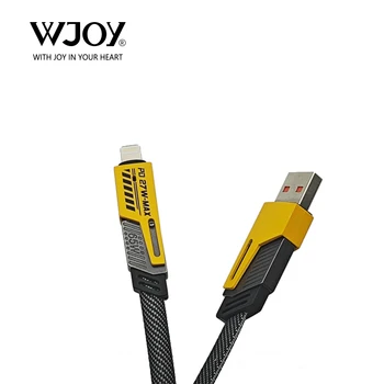 WJOY WDK-010 New Trend 4-in-1 Multi-Function USB Charging Cable PD 65W & PD 27W Zinc Material for iPhone Charger and Data Cables