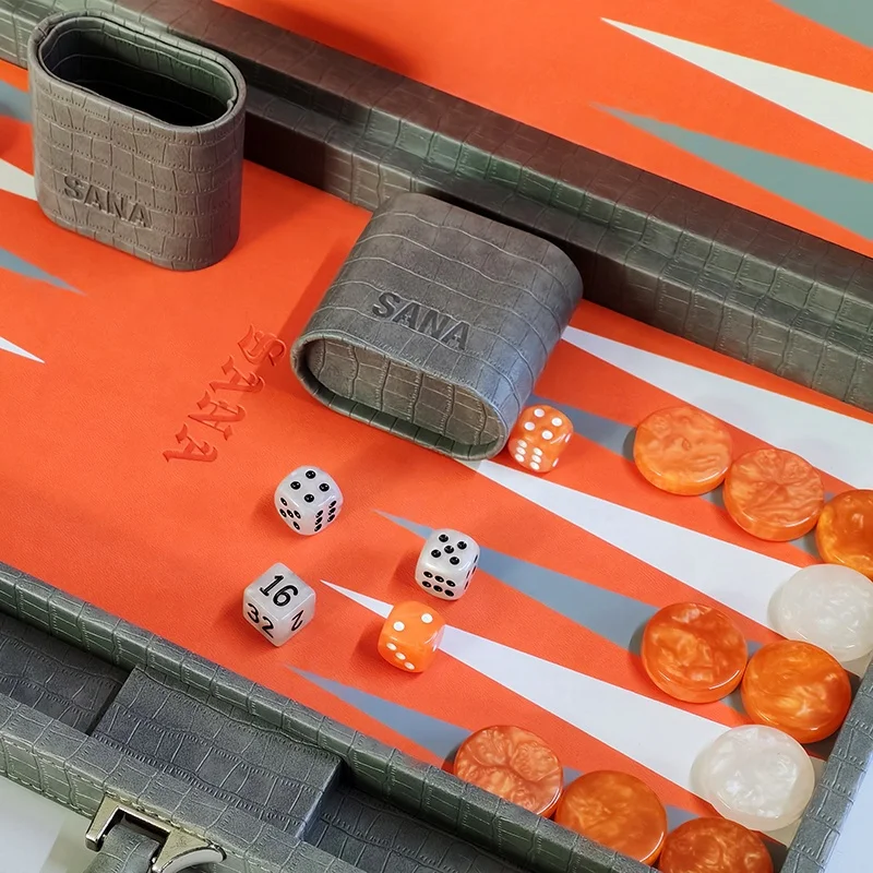 Factory Price Customized Board Game Wholesale Professional Backgammon Alligator Chess Game Handmade Board Game Backgammon