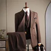 Brown (suit vest pants)