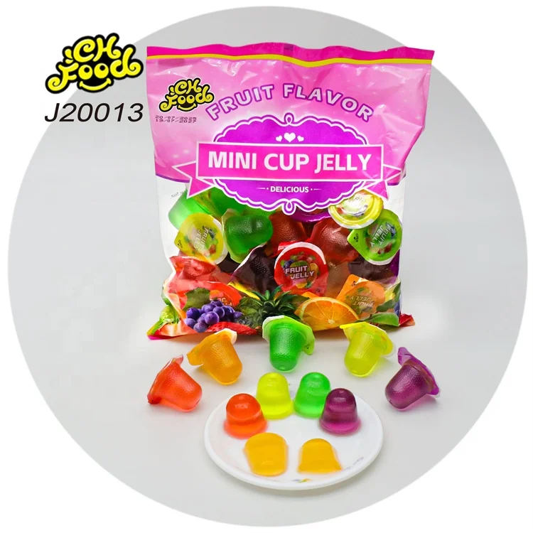 Wholesale and OEM Mix Fruit Flavor 50pcs Small Jelly Pudding Cup Sweet Snack Food
