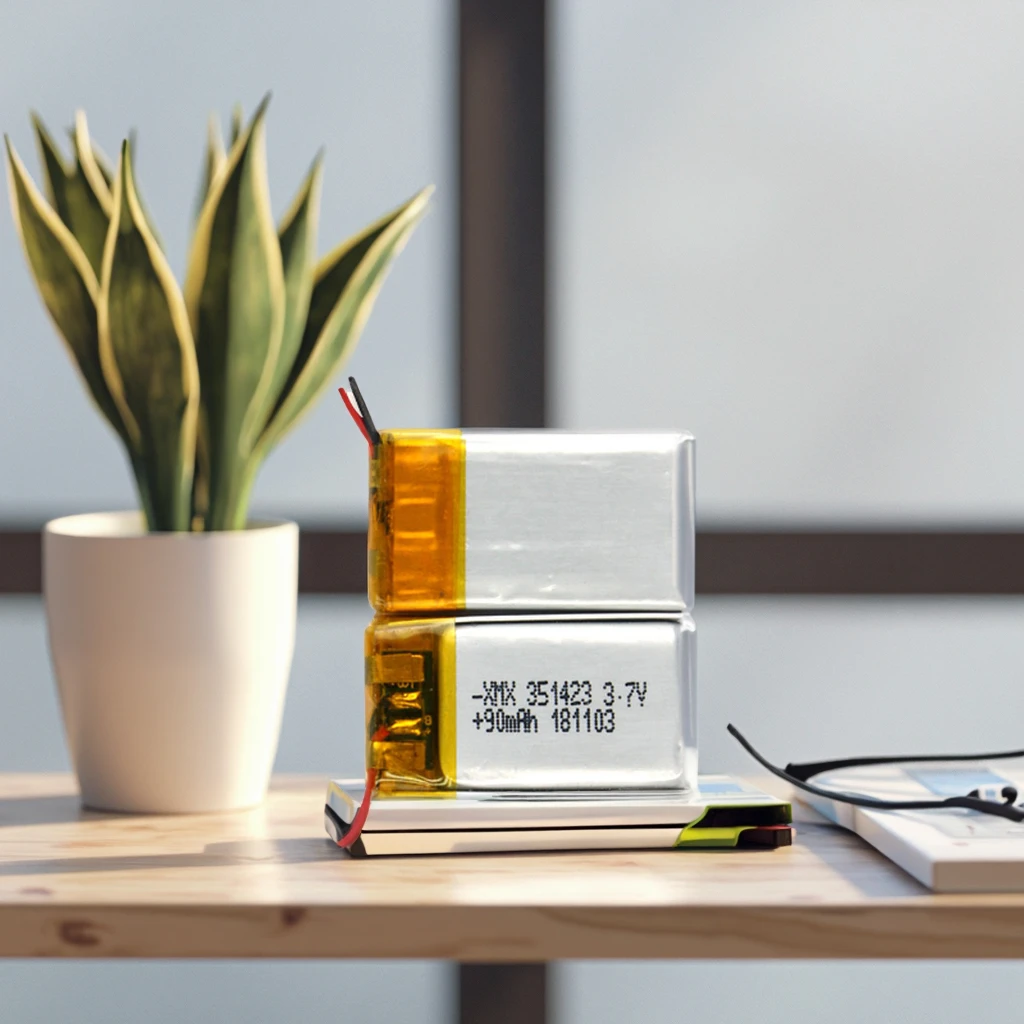 Hot Selling Rechargeable Li-Polymer Battery Pack 351423 90MAH 3.7V 0.3332Wh for SMART Device in Stock H15f1be19bd144a3d863edeb144ce23b3x