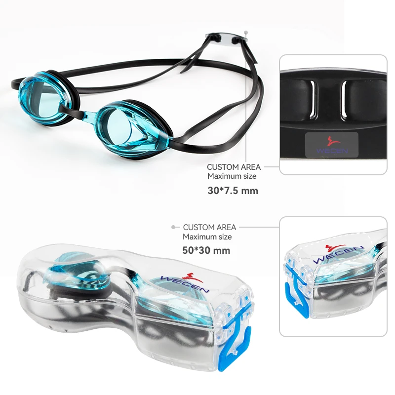 Customizable Advanced Racing Swimming Goggles for Adults Waterproof PC Lens Competition Swimming Glasses