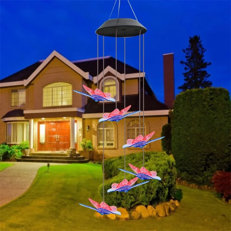 thumbnail image 2 of Garden Accessories Solar Wind Chime Outside Color Changing Ball Wind Chimes, LED Mobile Solar Lamp For Mom Grandma Waterproof Outdoor Lights For Garden Patio Party Yard Window Decorations Quirky Gifts For Women 2 of 14
