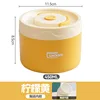 Lemon yellow lunch box 450ml-ceramic liner
