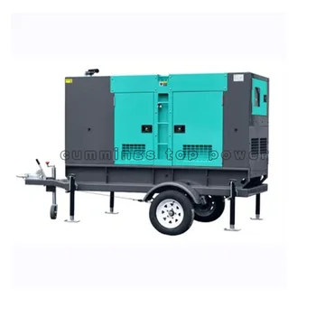 Factory direct sell 80kw 100kva silent diesel generator trailer power by Volvo Penta engine generator price