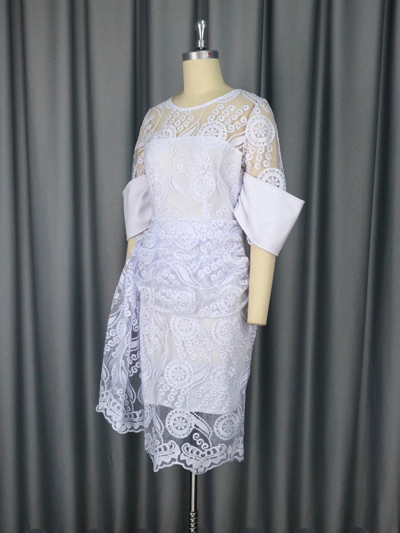 chinese dress ladies Amazon.com: SCOMCHIC Womens Plus Size Wedding Guest Dress Formal Lace Wrap  V Neck High Low Short Sleeve Cocktail Maxi Dresses XL-4XL Black : Clothing,  Shoes & Jewelry main image 0