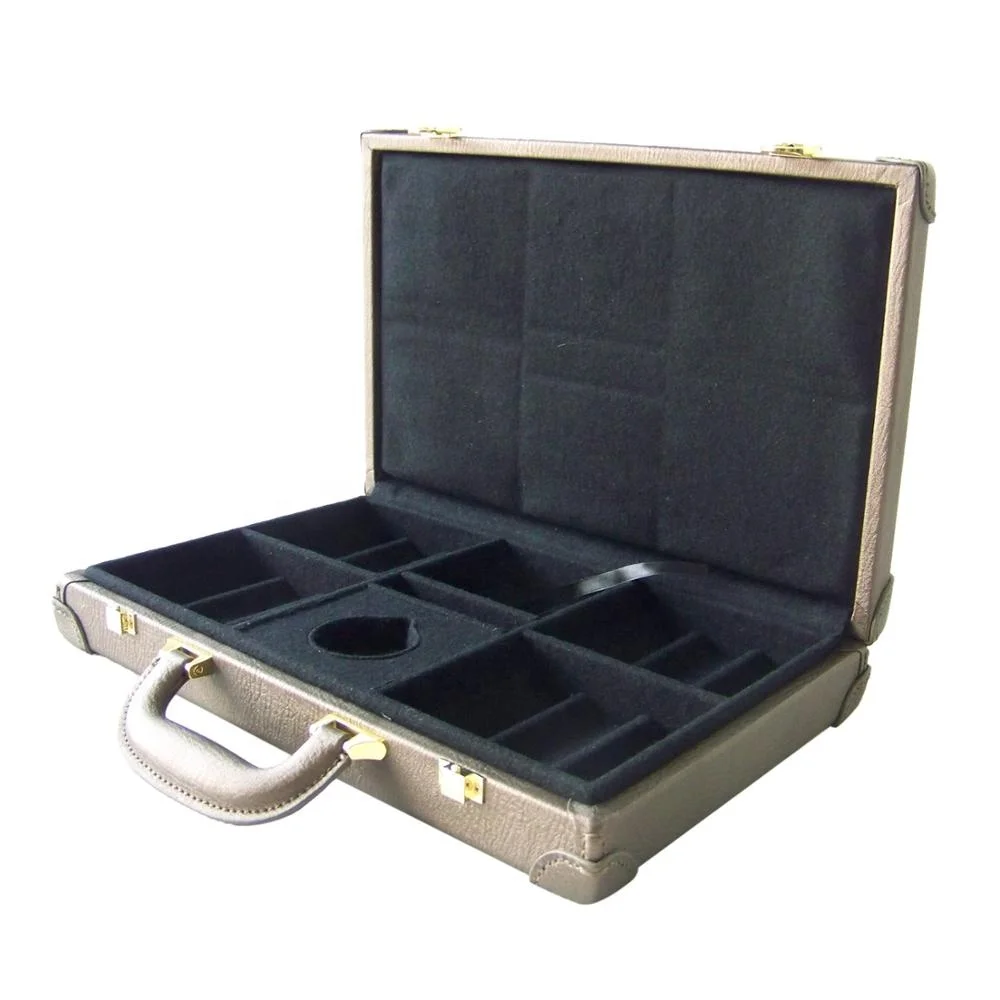 HiBO пользовательский чехол из искусственной кожи и деревянного каркаса для покера стильный Прочный хранения 300 шт. чипов