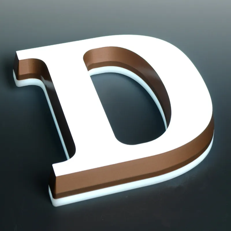 30mm Depth Custom Front Light 3d All Acrylic Led Alphabet Letters