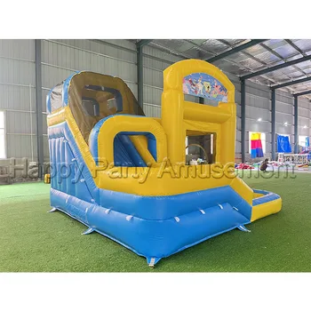 Outdoor indoor bouncing toy new design jumping bouncy castle cartoon theme mini bounce house for kids