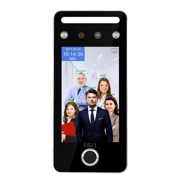 Smart Cloud-based AI Dynamic Face Fingerprint Rfid Intelligent Time Attendance Access Control System with WIFI Function