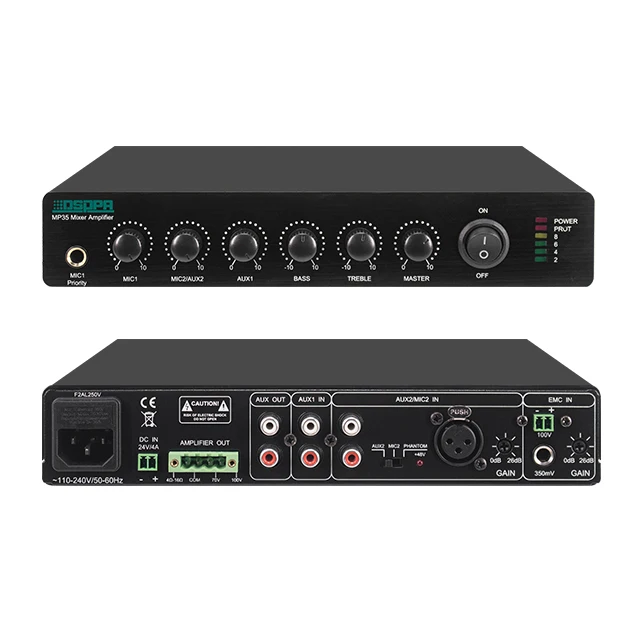 Dsppa Mini Classroom Dc V U W Class D Digital Mixer Amplifier