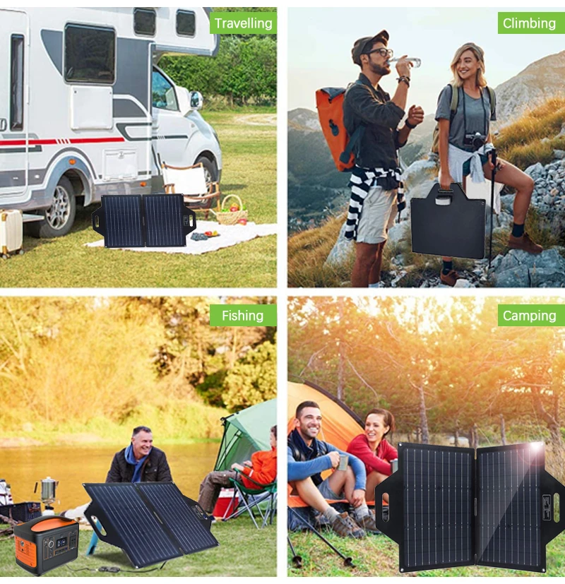 Made In China Camping 100w 40w 50w Portable Outdoor Foldable Solar Panel Charger With High 4700