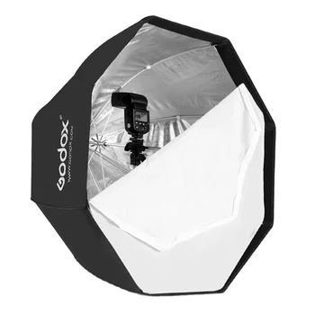 Godox Umbrella Type Octagonal Flash Soft Light Box 80cm/95cm/120cm Portable Grille Cover Camera Box